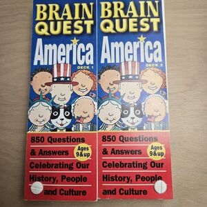 Brain Quest AMERICA 850 Questions Answers USA History People Culture Ages 9 & Up